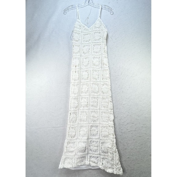 Here Comes The Sun Dresses & Skirts - NEW Patchwork Crochet Knit Here Comes The Sun Midi Dress Womens‎ XS / Small Boho